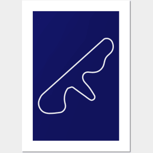 Circuit de Dijon-Prenois [outline] Posters and Art